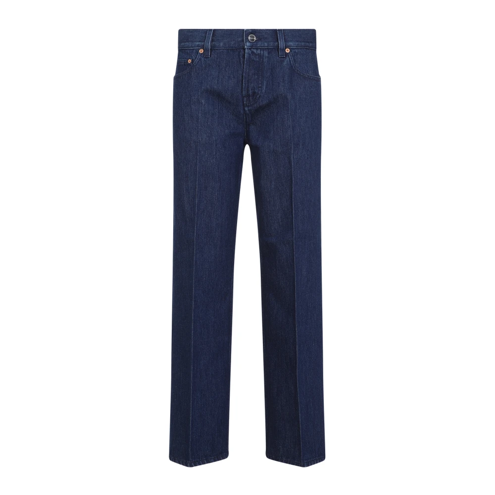 Gucci Ballerina Stijl Denim Jeans Blue Dames