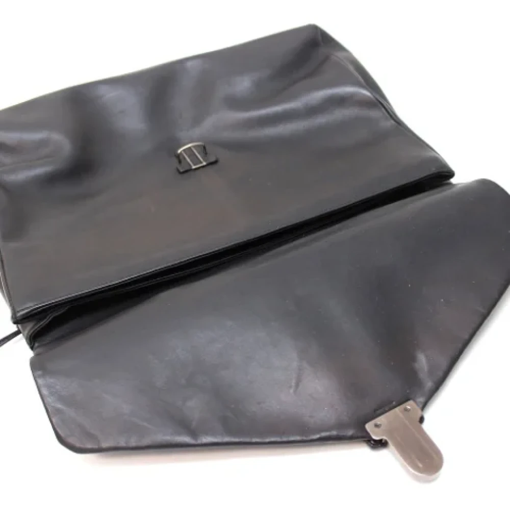 Bottega Veneta Vintage Pre-owned Leather handbags Black Heren