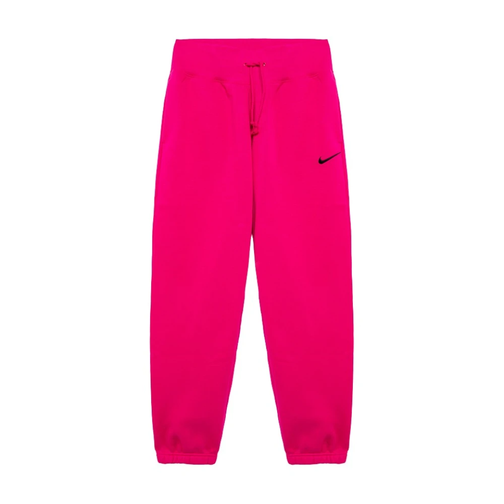 Nike Sweatpants in effen kleur katoenen fleece Pink Dames