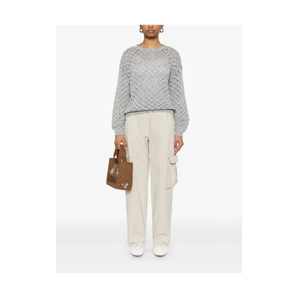 Antonelli Firenze Beige Elastische Taillebroek Beige Dames