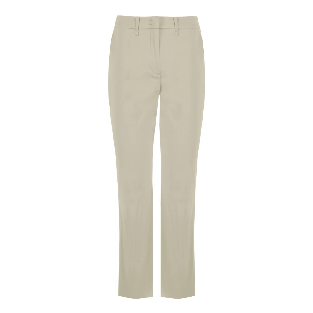 Bomboogie Beige Straight Trousers, Female, M, Chino Trousers
