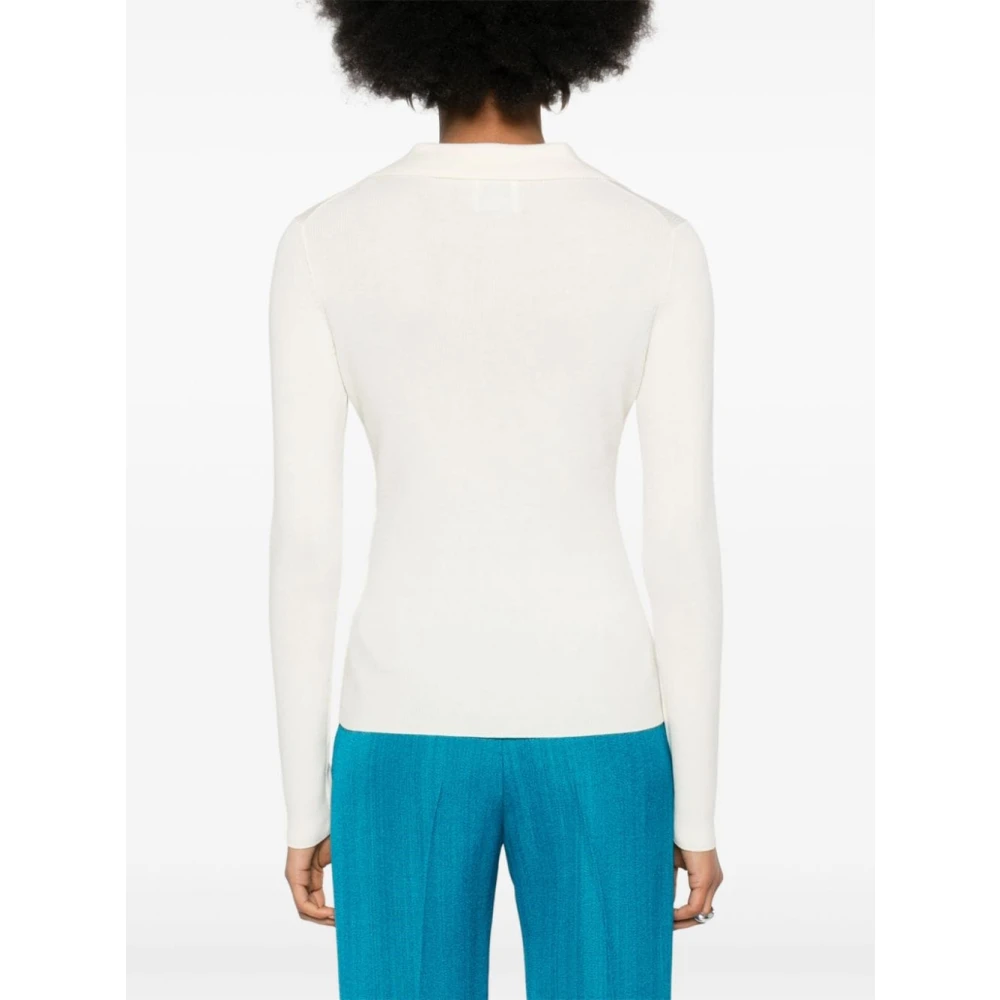 allude V-neck Knitwear White Dames