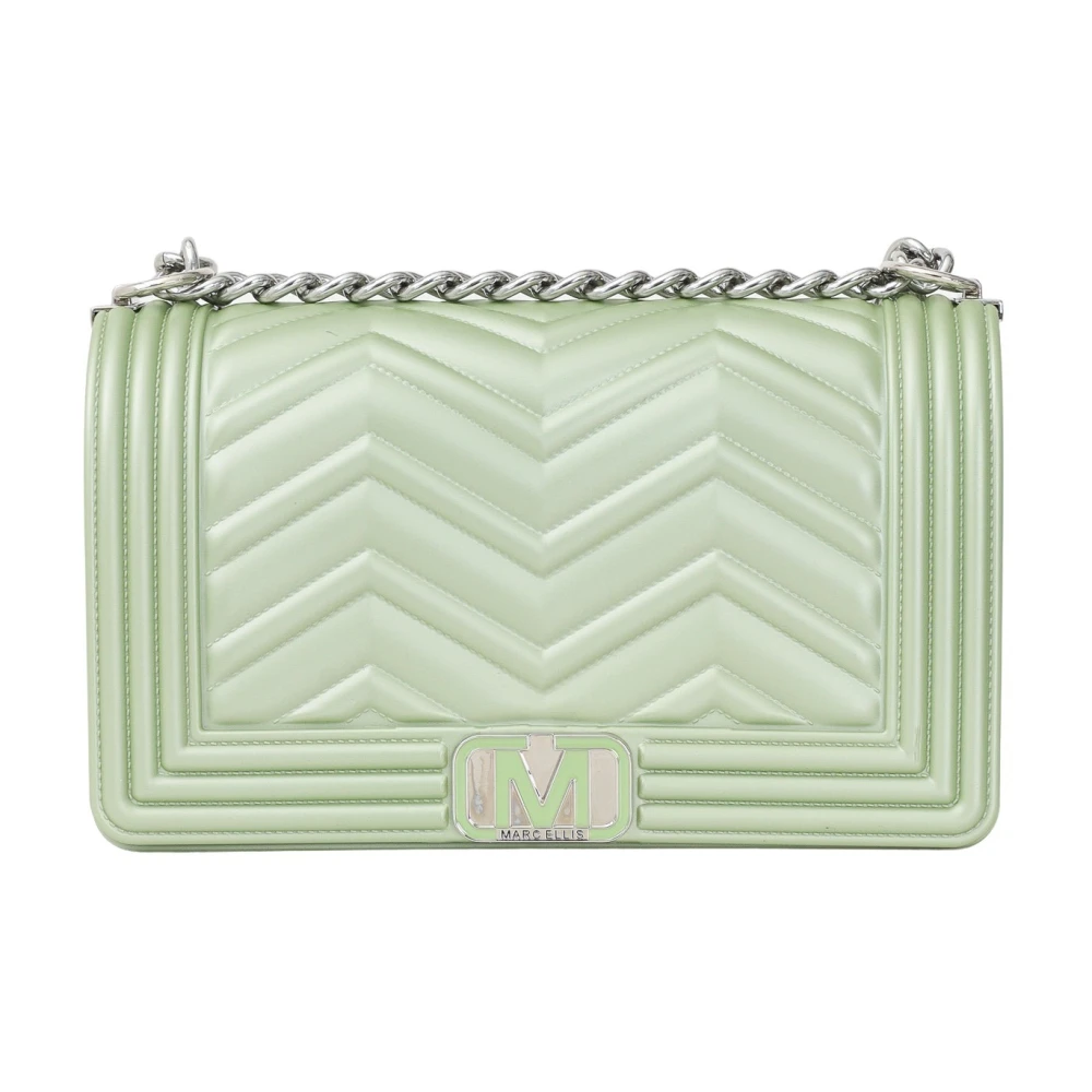 Marc Ellis Groene Schoudertas Flat Wave Design Green Dames