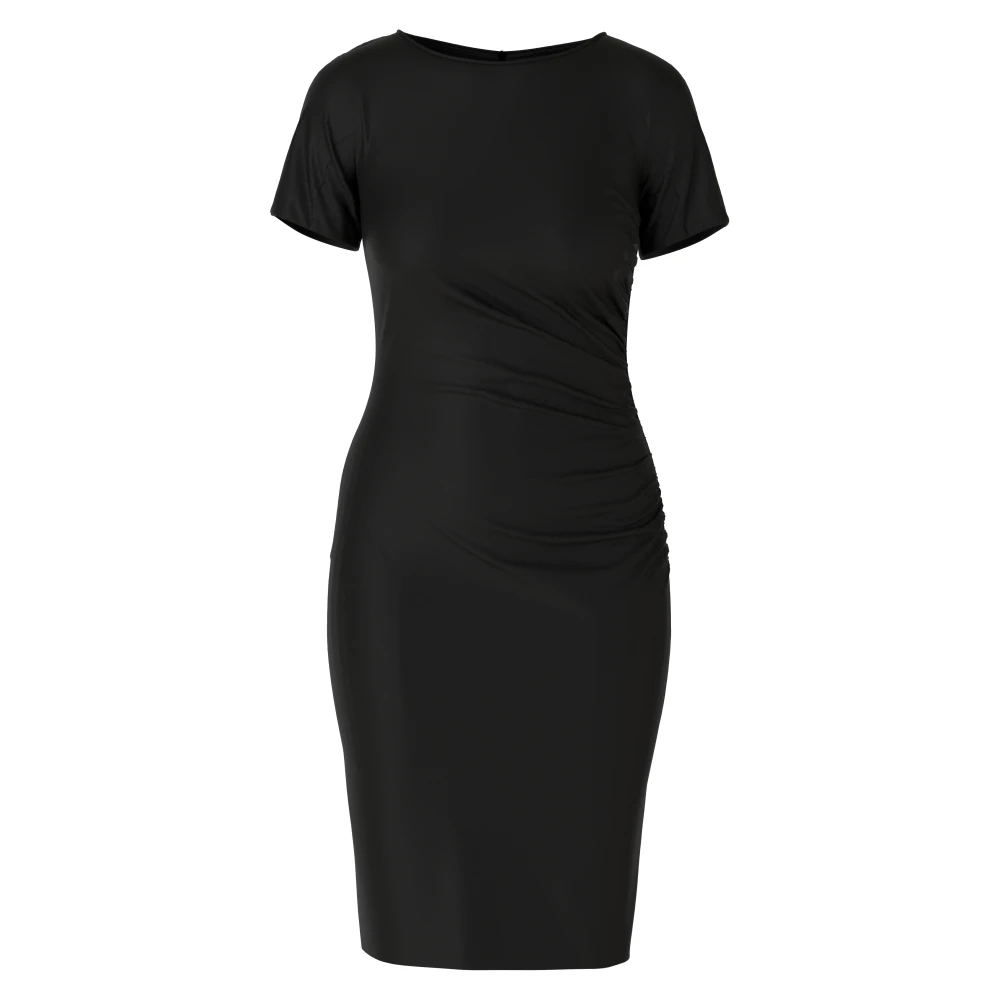 Marc Cain Wikkeljurk met Figuurvolgende Silhouet Black Dames