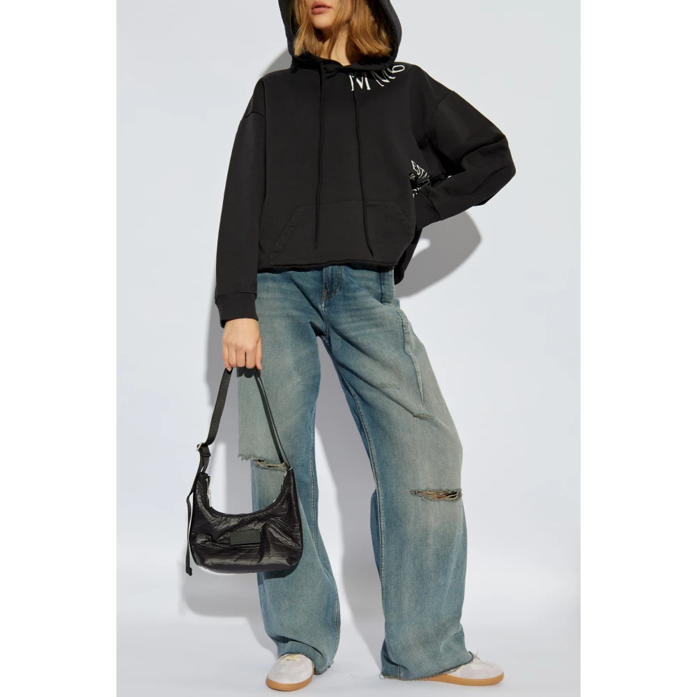 MM6 Maison Margiela Sweatshirt met logo Black Dames