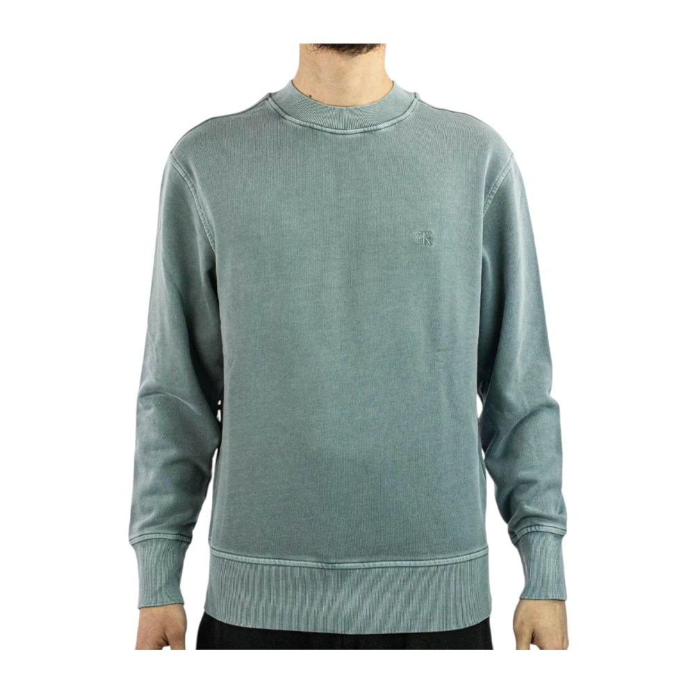 Calvin Klein Jeans Verde Felpa Girocollo - Immagine 2