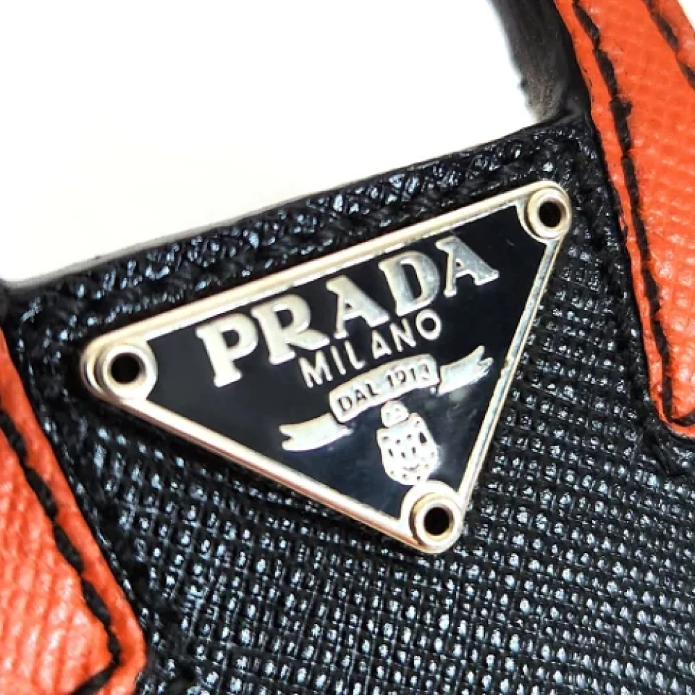 Prada Vintage Pre-owned Fabric key-holders Black Dames