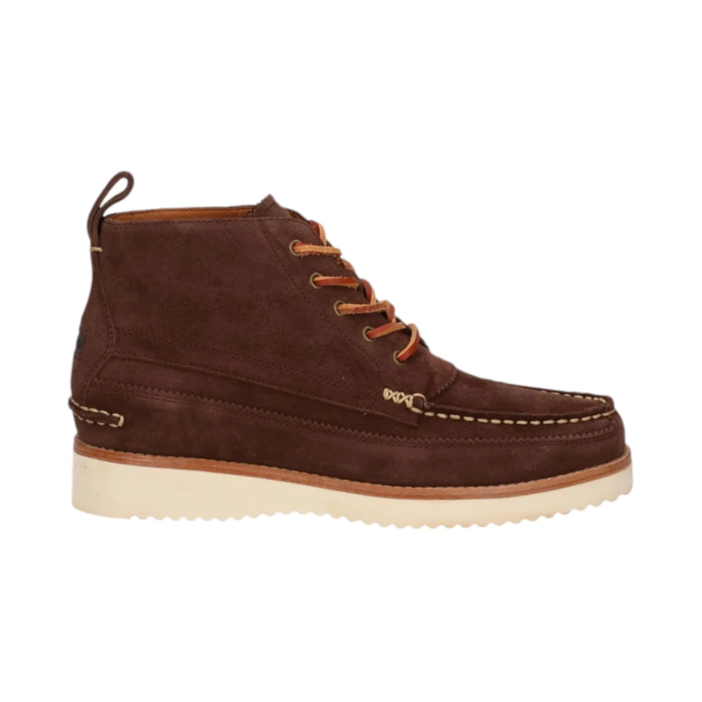 Polo Ralph Lauren Men's Brown Lace-Up Ankle Boots