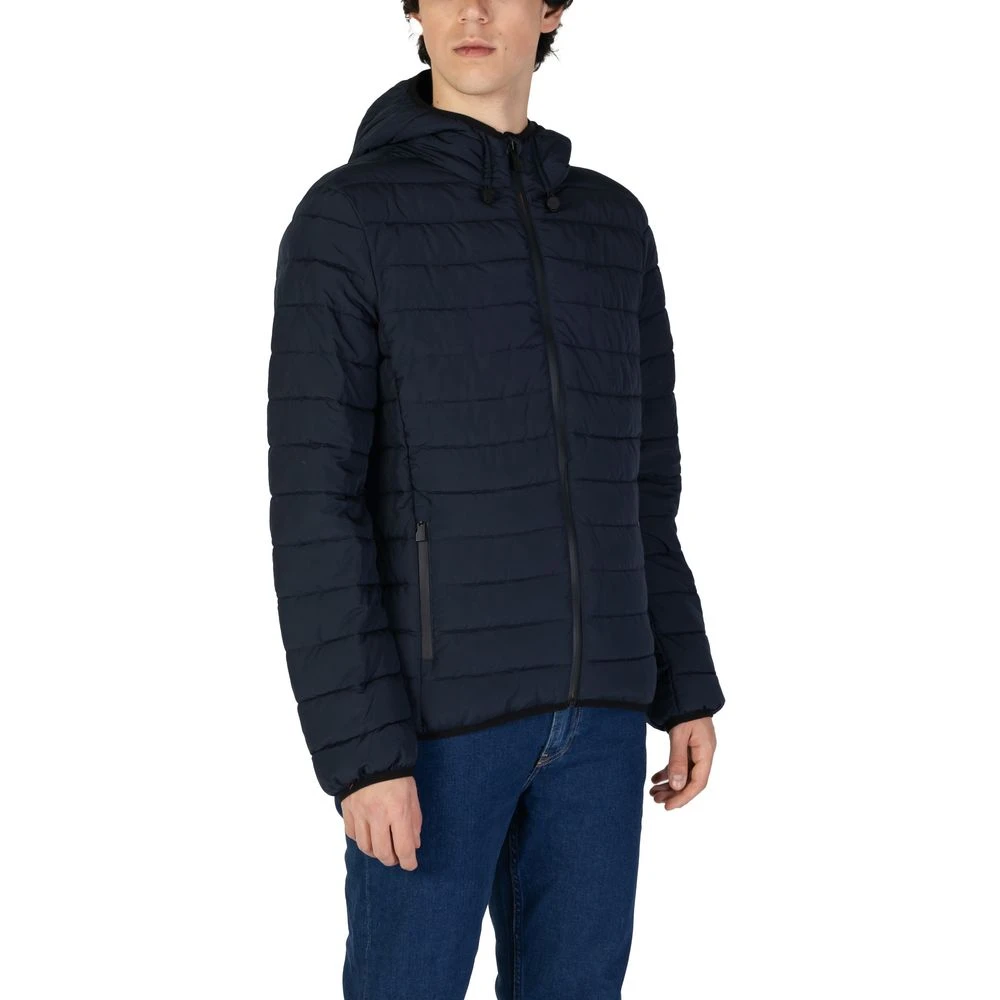 Suns Blauwe Polyesterjas voor Mannen Blue Heren