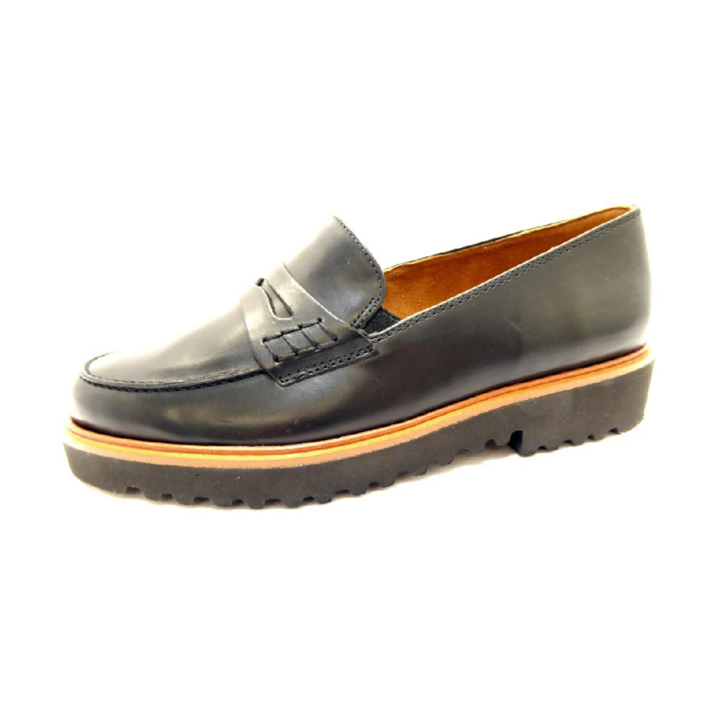 Paul Green - Schwarze Slip-Ons Mit Gummisohle - Shoes - Damen - Schwarzk - 41 Eu - Bild 6