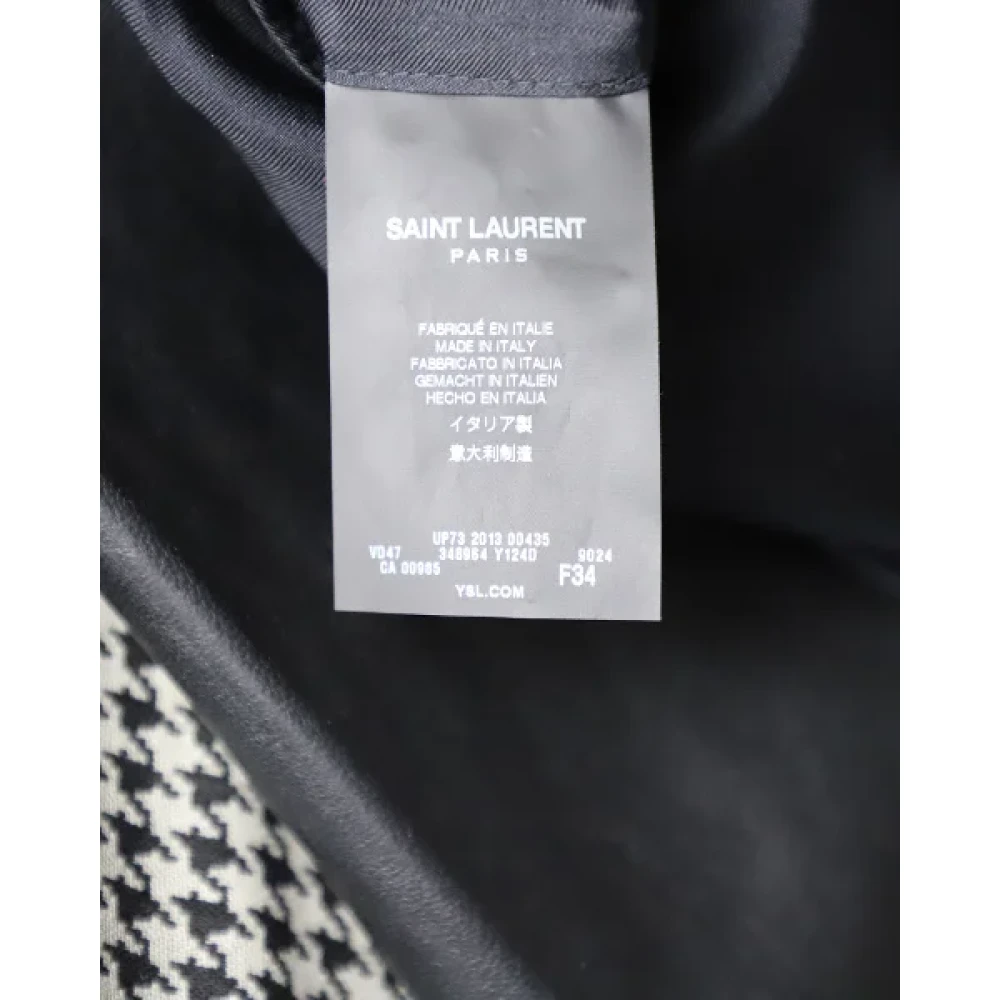 Saint Laurent Vintage Pre-owned Wool outerwear Multicolor Dames