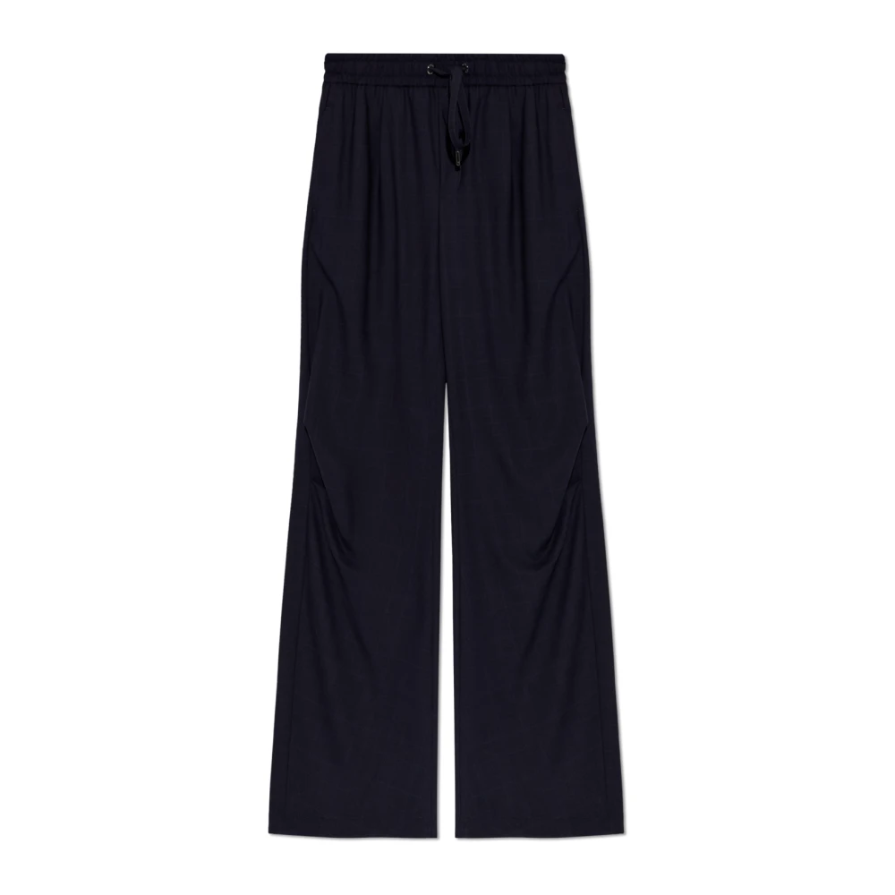 Dolce & Gabbana Mannelijk Blauw Broeken Heren, S, Wol, Wool Broeken