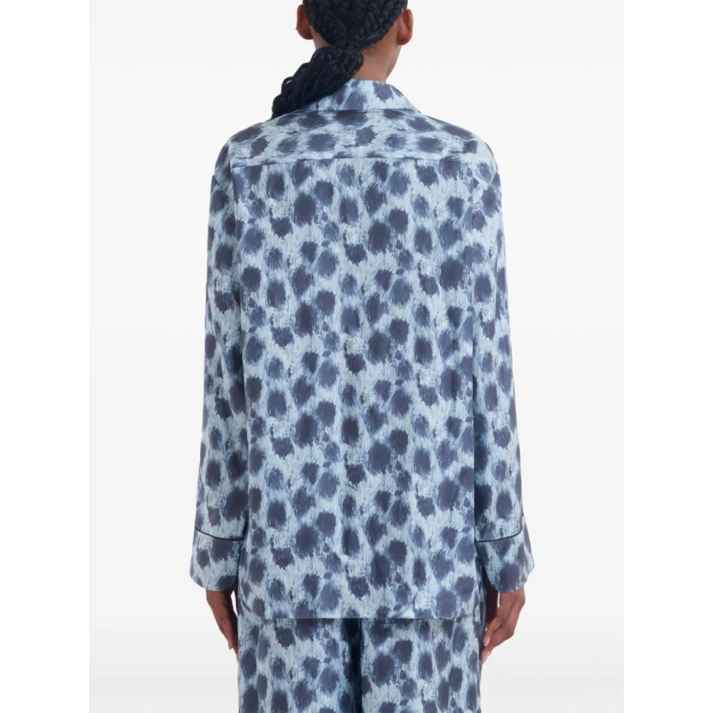 Marni Grijze Bedrukte Overhemd Multicolor Dames