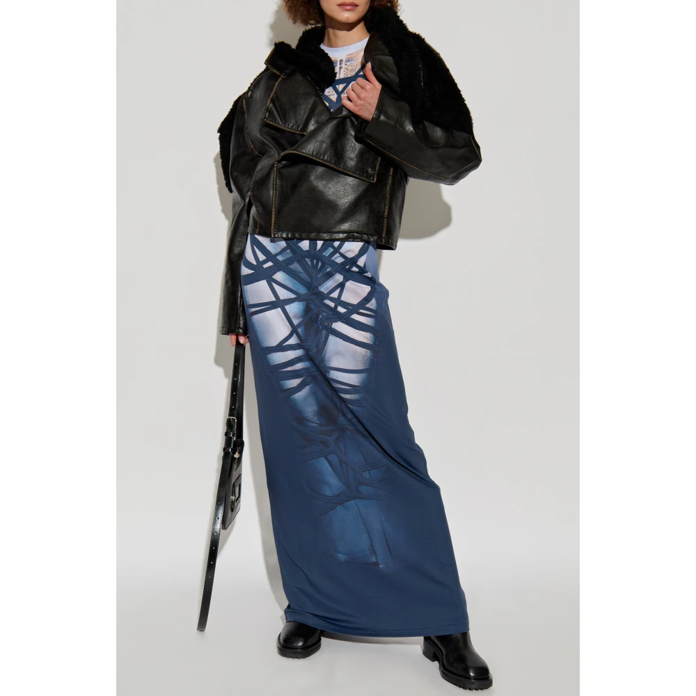 Y Project Lange jurk Blue Dames