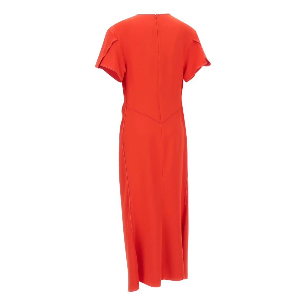 Victoria Beckham Rode Jurk Abito Red Dames