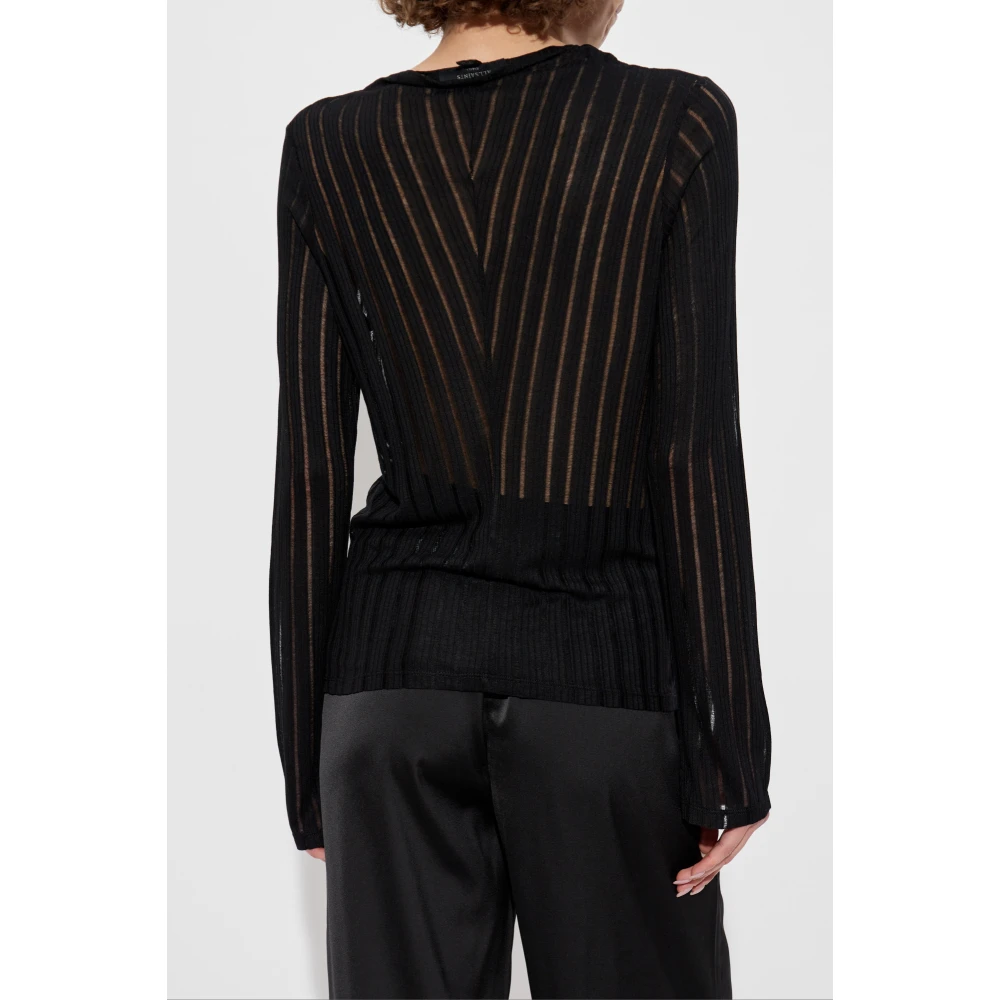AllSaints Top Aki Black Dames