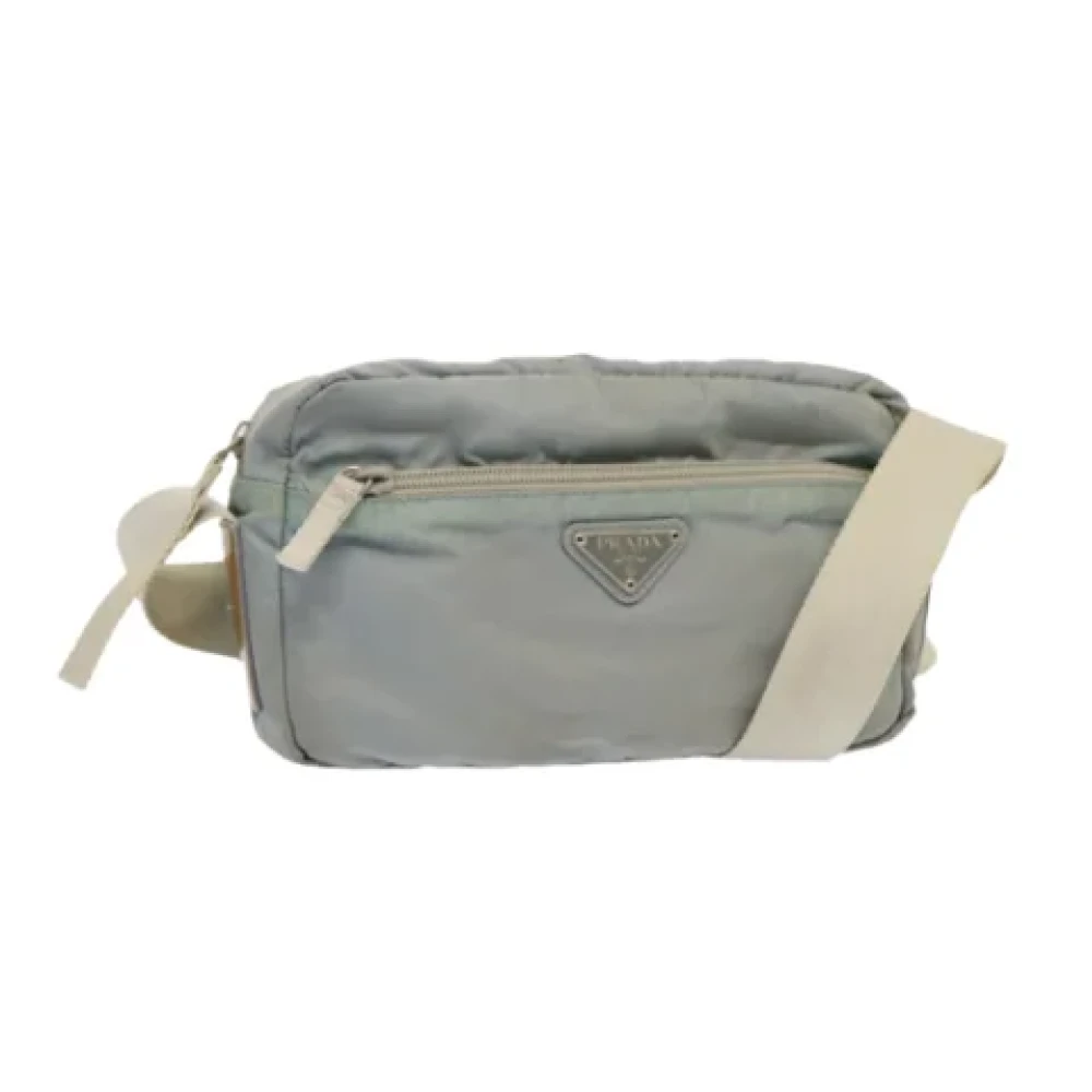 Prada Vintage Pre-owned Fabric prada-bags Blue Dames