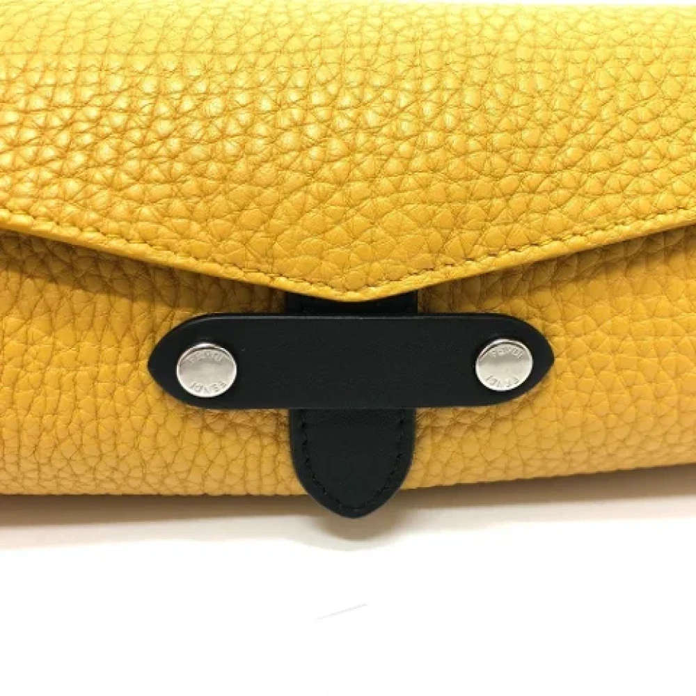 Fendi Vintage Pre-owned Leather fendi-bags Yellow Dames