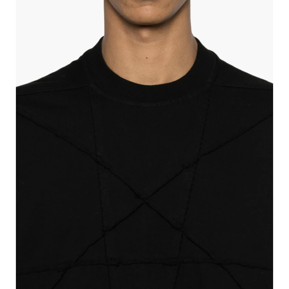 Rick Owens Zwarte Tommy T-Shirt Stijlvolle Casual Kleding Black Heren