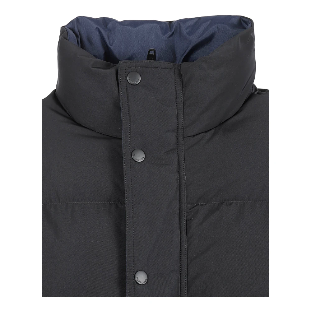 Balenciaga Zwarte Omkeerbare Pufferjas Black Heren