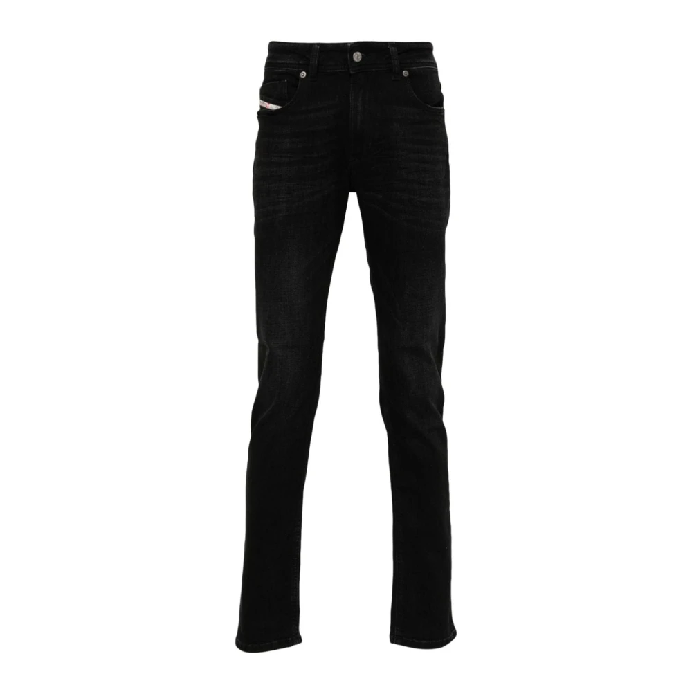 Diesel Zwarte Skinny Cut Denim Jeans Black Heren