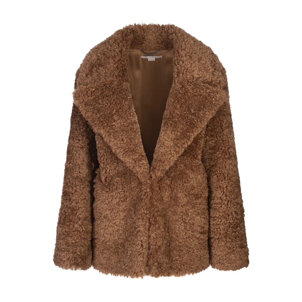 Stella McCartney Teddytyg Brun Kort Kappa Brown, Dam