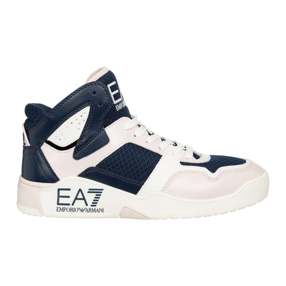 Emporio Armani EA7 Multifärgade Höga Sneakers Multicolor, Dam