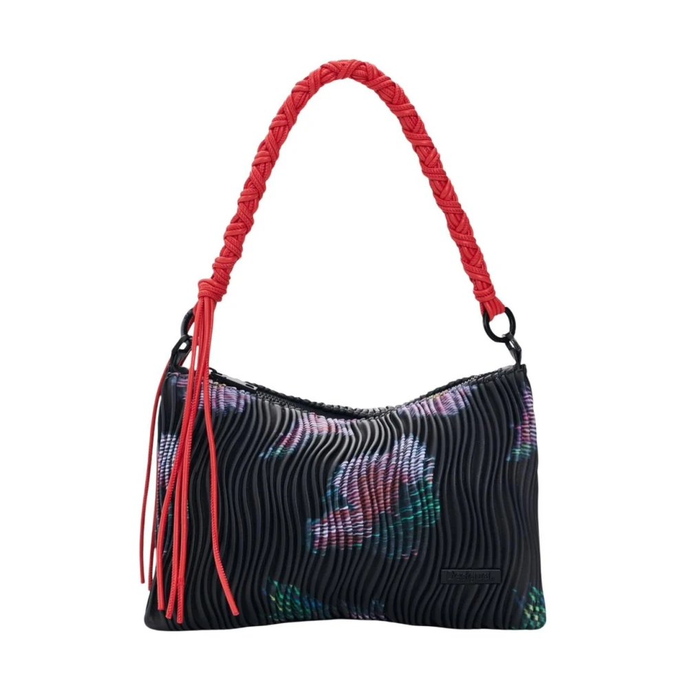 Desigual Women's Black Handbag With Zip And Inside Pocket