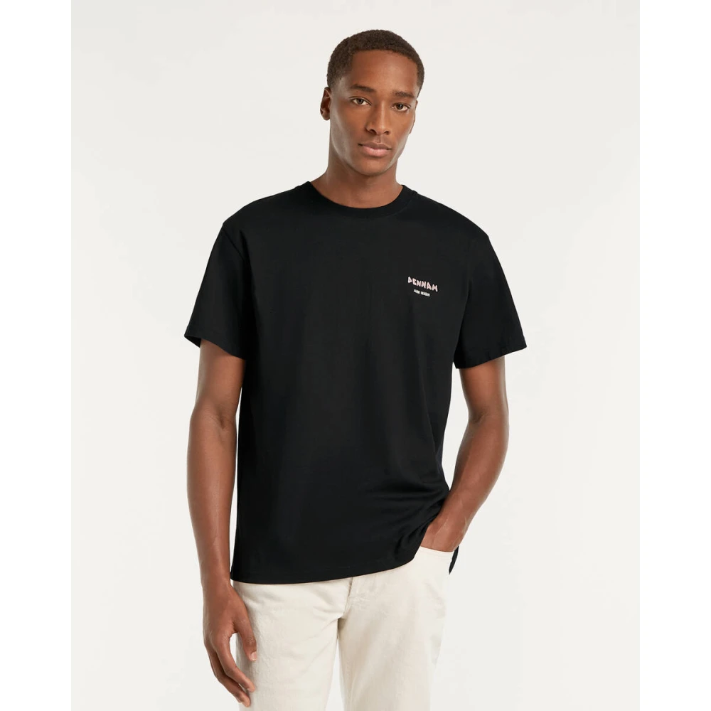 Denham The Jeanmaker Painter Tee Korte Mouw T-shirt Black Heren