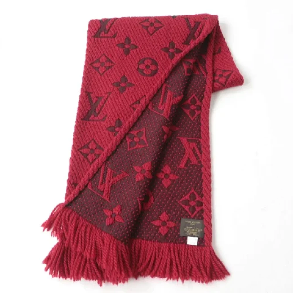 Louis Vuitton Vintage Pre-owned Canvas scarves Red Dames