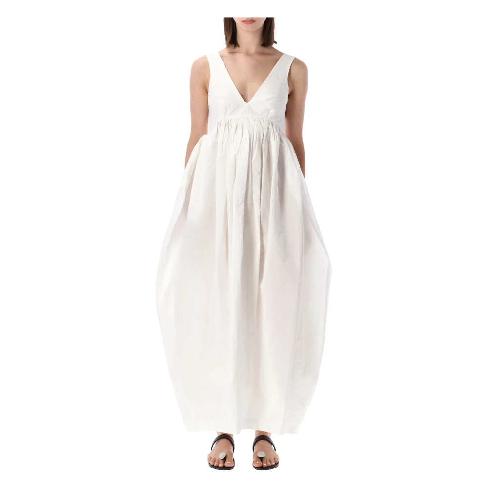Róhe Women's White Maxi Dresses, M, Sculptural Dress