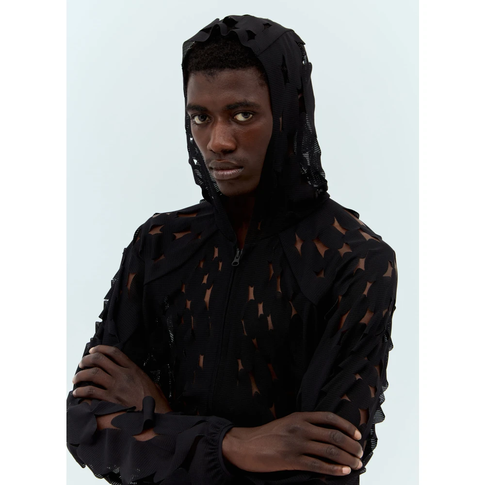 Post Archive Faction Hoodie met uitsparingen Black Heren