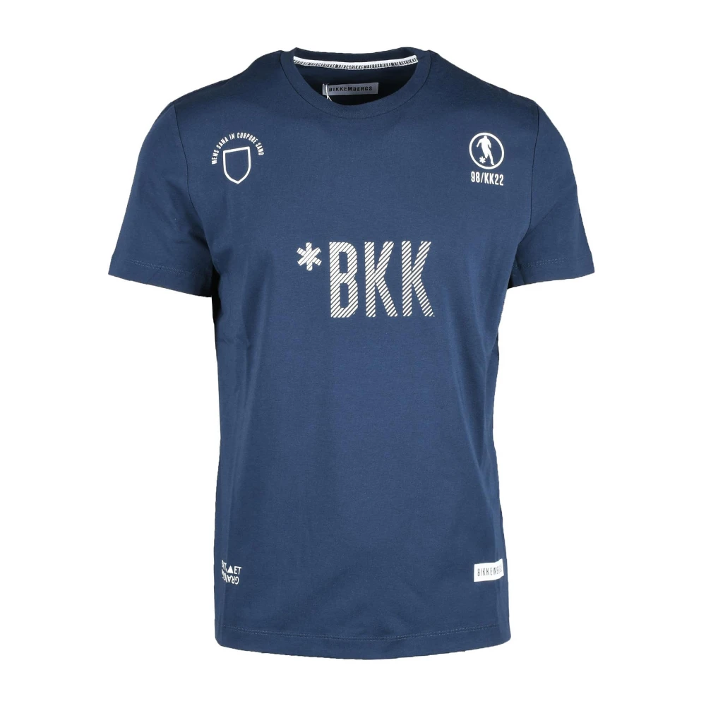Bikkembergs Blauw T-shirt voor mannen Blue Heren