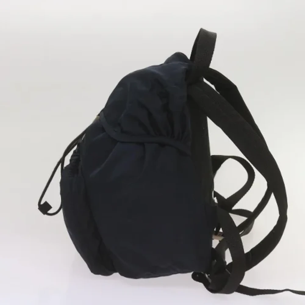 Prada Vintage Pre-owned Nylon backpacks Blue Dames