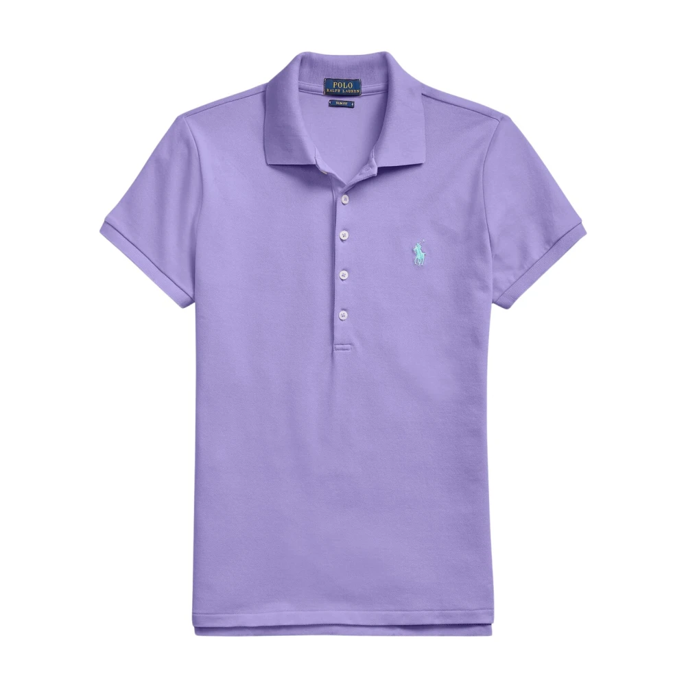 Polo Ralph Lauren Women's Purple Polo Shirts, 2XS, Julie Polo Shirt