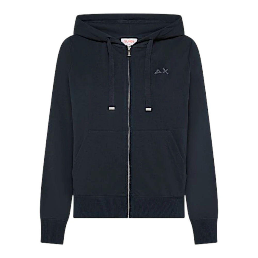 Sun68 Blue Zip-Throughs - Female - Zip-Throughs - S - Sweatshirts & Hoodies