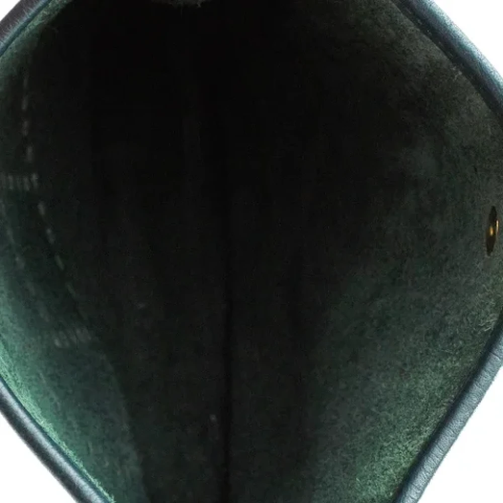 Hermès Vintage Pre-owned Leather shoulder-bags Green Dames