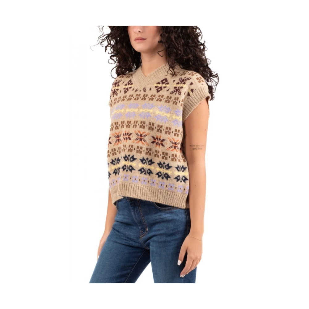 Weekend Damesvest voor uitjes Brown Dames
