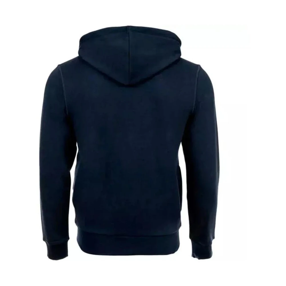 Emporio Armani Blauwe Katoenmix Trui Blue Heren