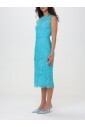 robe-midi-en-dentelle-bleue
