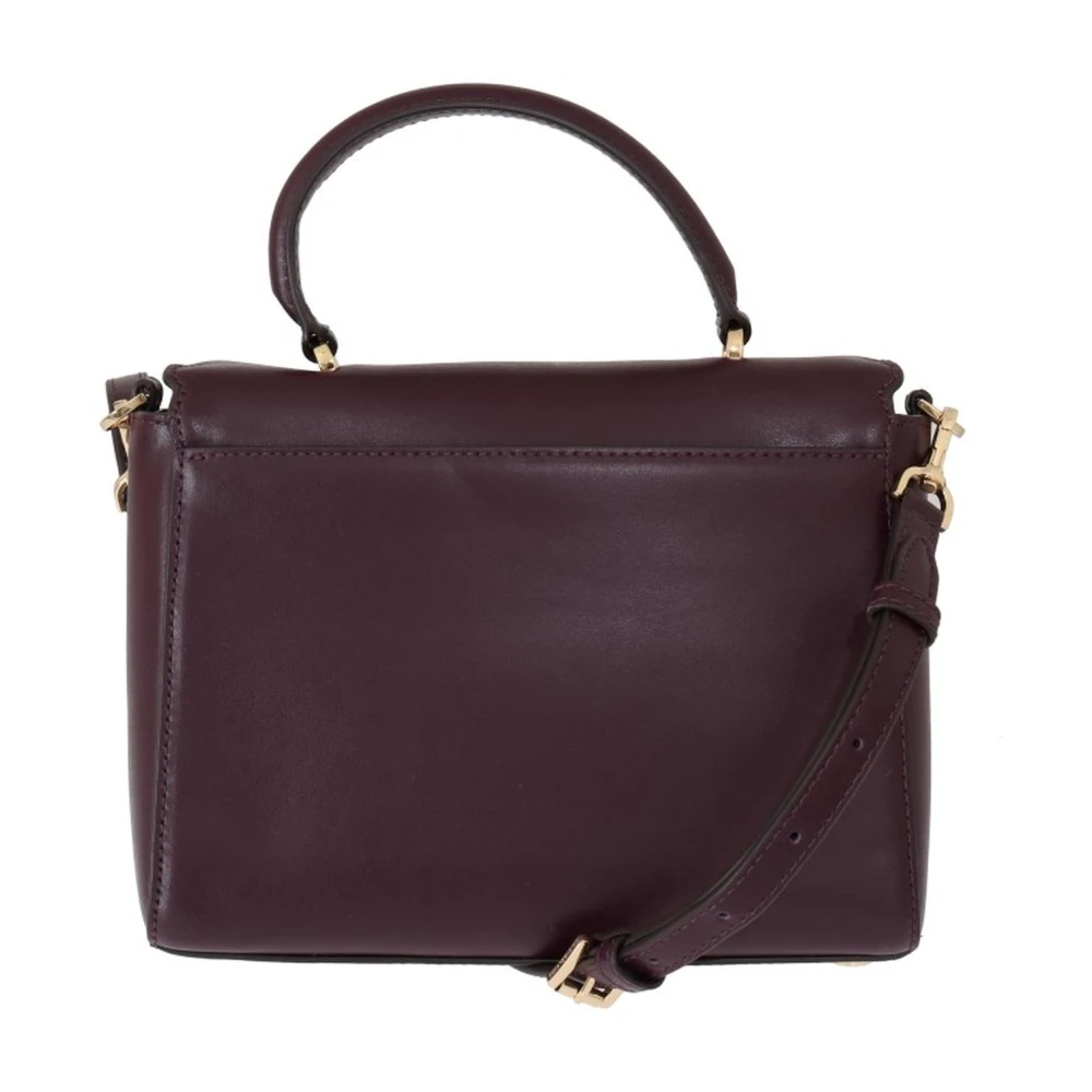 Michael Kors Elegante leren schoudertas met magneetsluiting Purple Dames