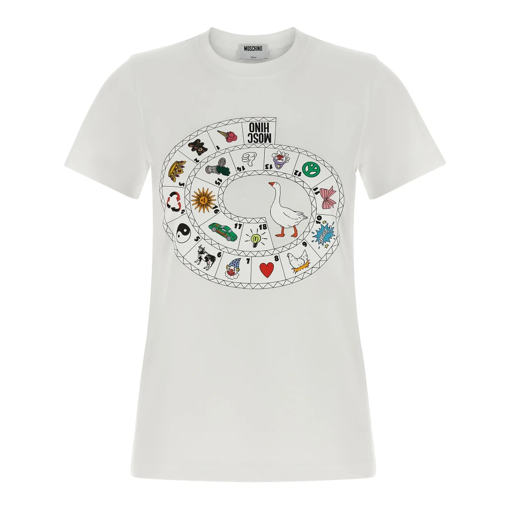 Moschino Mujer Blanco Camisetas, Talla: S