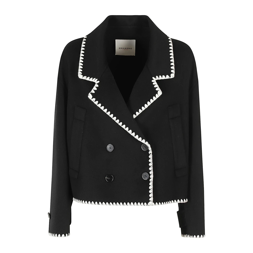Ermanno Scervino Stijlvolle Jas voor Mannen Black Dames