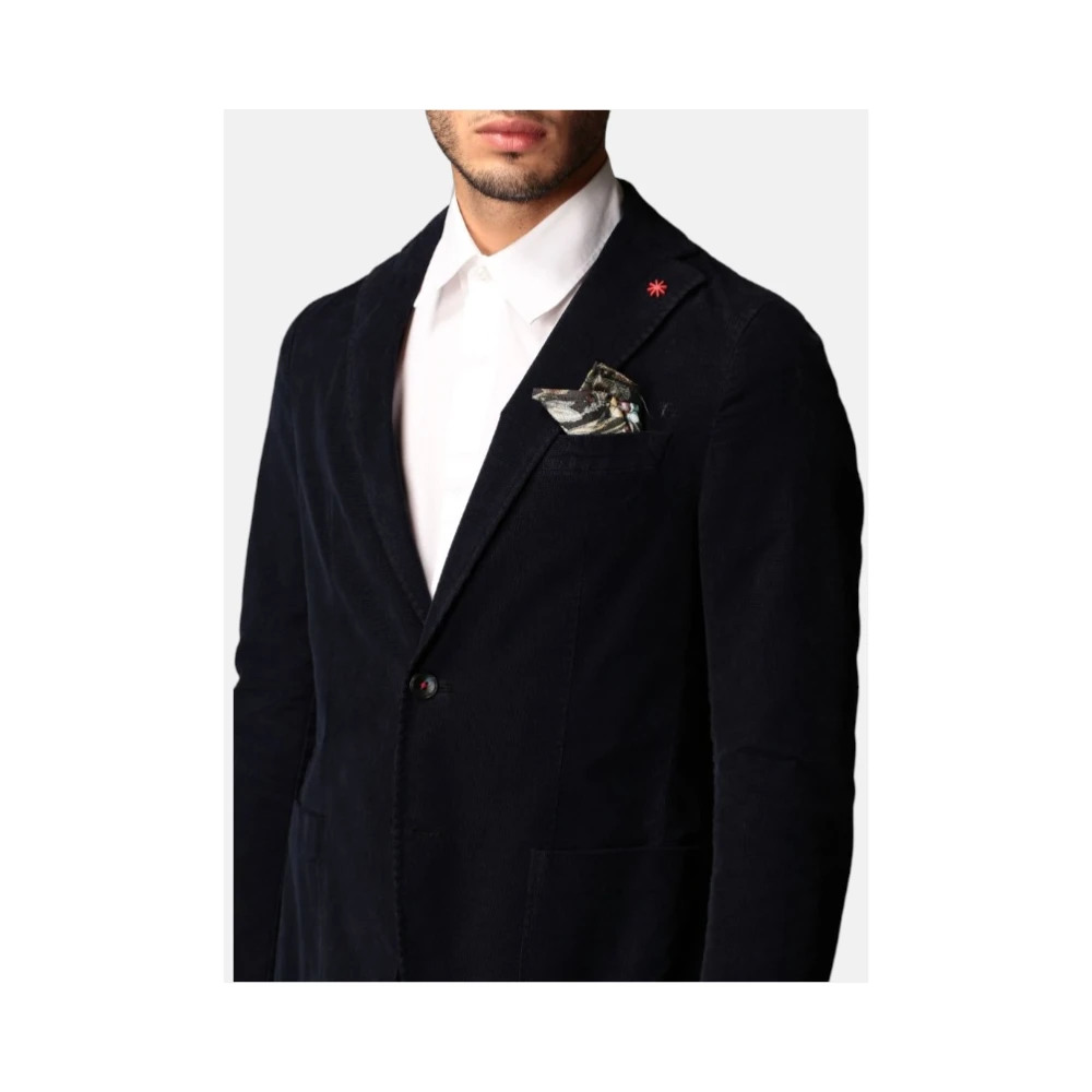 Manuel Ritz Elegante Jas Blue Heren