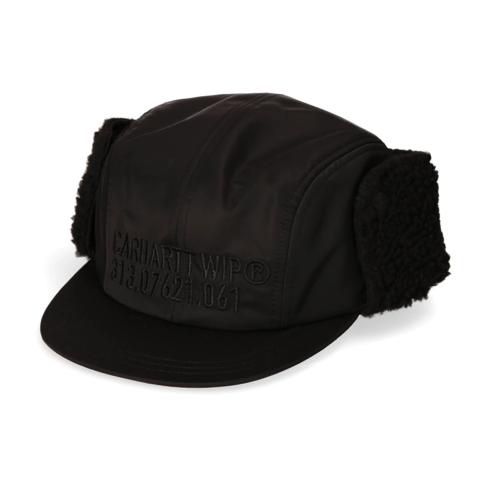 Carhartt WIP Pluche Oorbeschermer Pet 4-Panel Stijl Black Heren