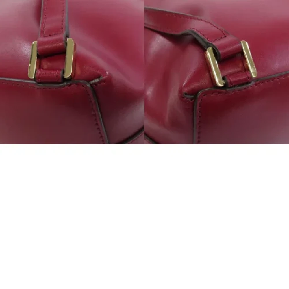 Michael Kors Pre-owned Leather backpacks Red Dames