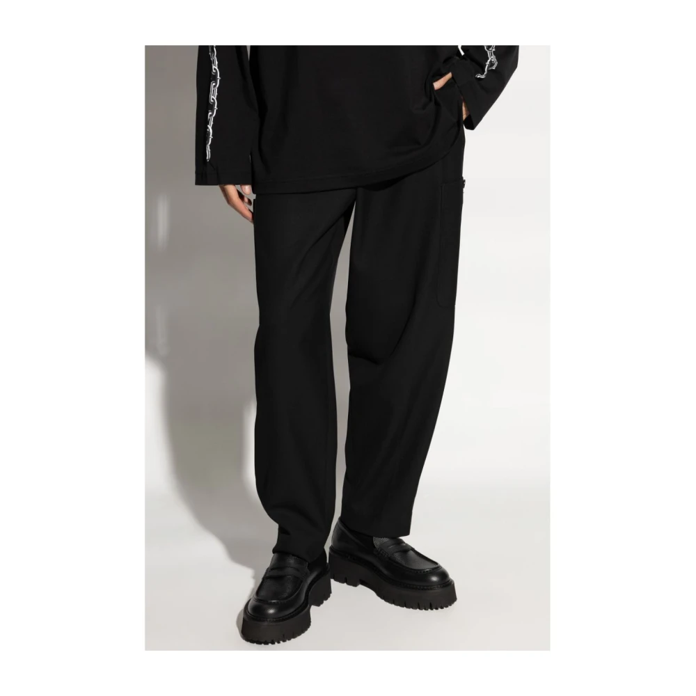 Y-3 Zwarte Stijlvolle Broek Black Heren