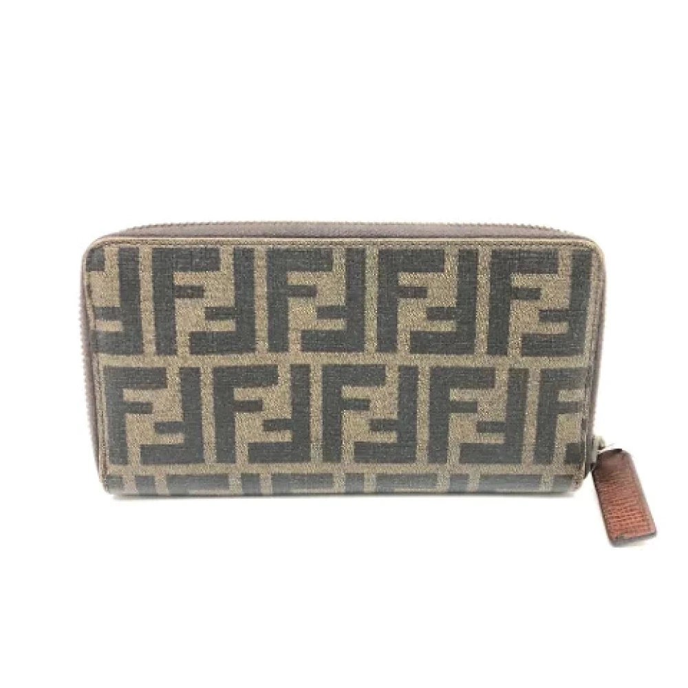 Fendi Vintage Pre-owned Fabric wallets Brown Heren