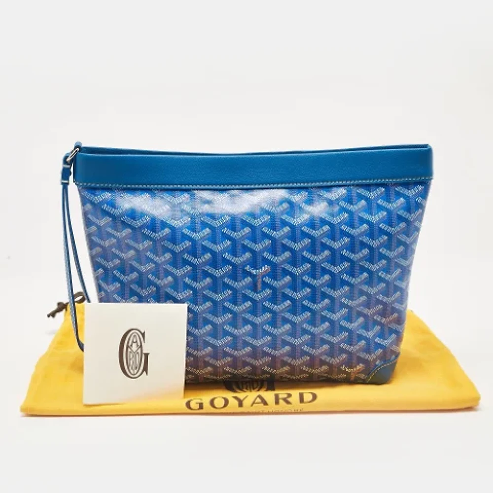 Goyard Vintage Pre-owned Coated canvas pouches Blue Dames