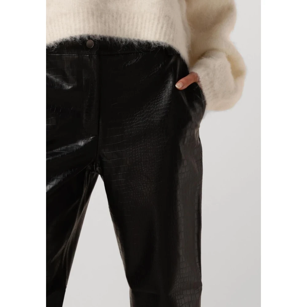 Bruuns Bazaar Croco Dagga Broek Black Dames